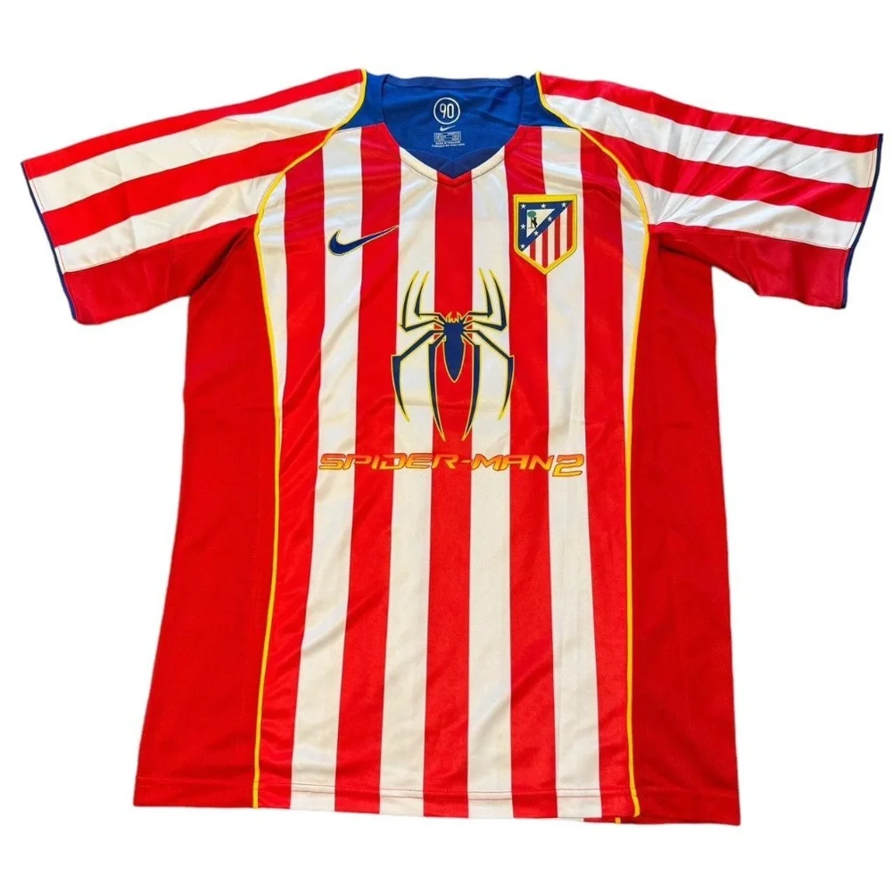2004/05 Atletico Madrid Torres Spiderman Edition home kit Football soccer jersey